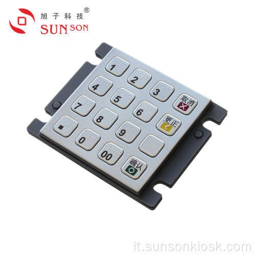 PIN pad Metalic Encrypted